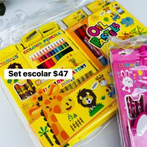 SET ESCOLAR COLORES SURTIDOS