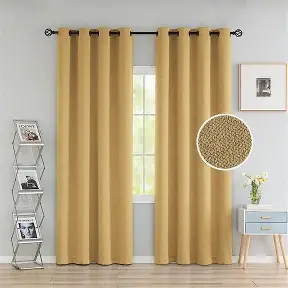 JUEGO DE DOS CORTINAS PARA VENTANA 1.40 MTS X 2.30 MTS