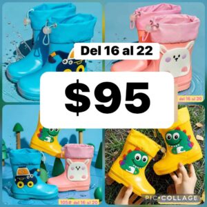 BOTA PARA LLUVIA NIÑOS