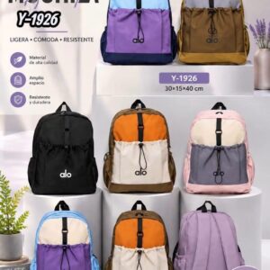 Mochila Alo  $145 se mandan colores surtidos