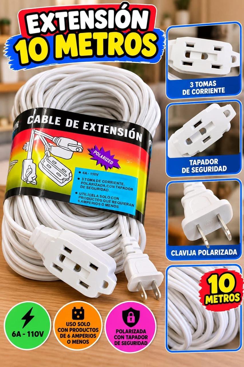 extensión 10 metros $35 - Imagen 2